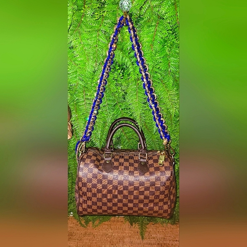 NEW!!! | Handmade | 34" | Braided | Crystal | Rhinestone | Purse | Strap